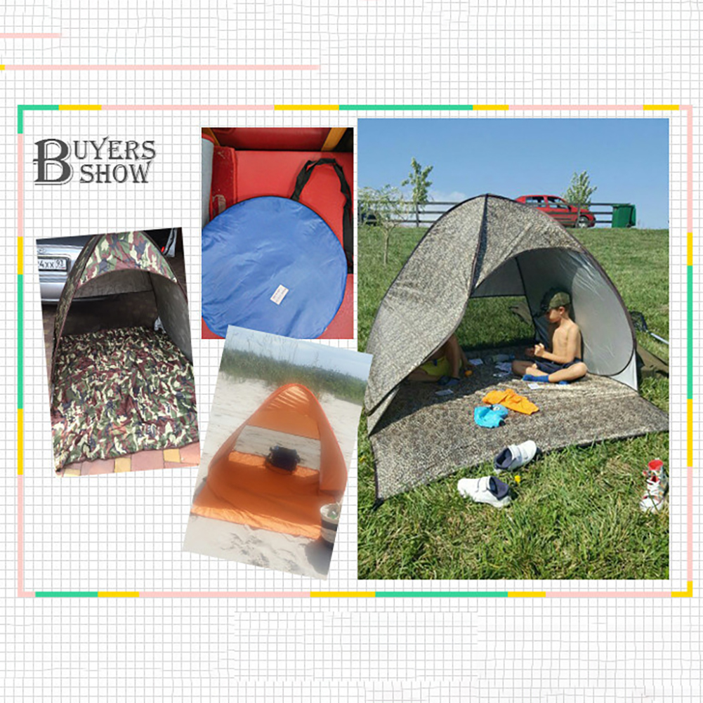 Cheap Goat Tents New Automatic Opening Beach Tent Sun Shelter UV protective Tent Shade Lightwight Pop Up Open For Outdoor Camping Fishing   